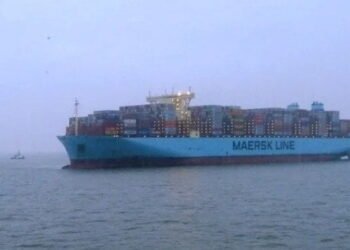 Mumbai Mersk aground off Germany