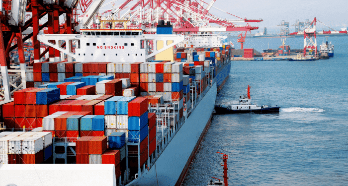 container ship delays