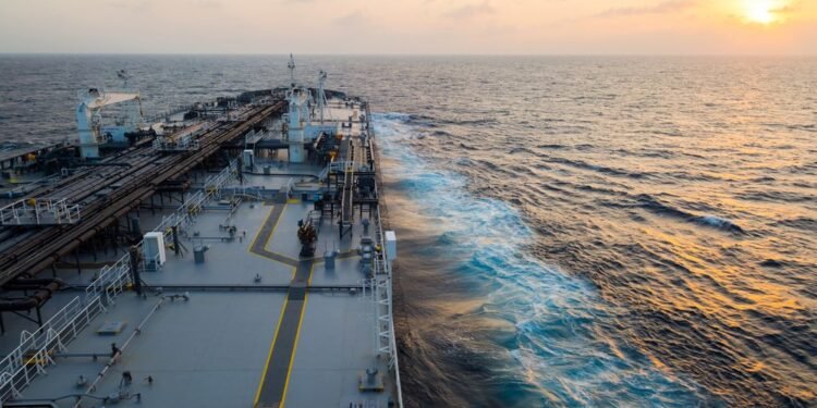 tanker at sea