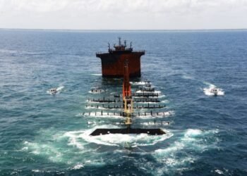 Indian Hydrographic Naval Ship Surveys Around X-Press Pearl Ship Off Sri Lanka