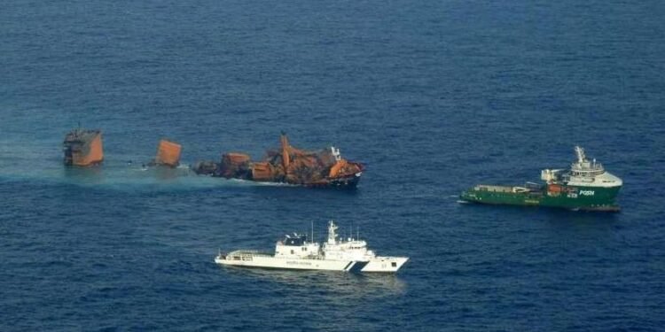 Sri Lanka Tests For Oil In The Water Near Stricken Cargo Vessel, Prepares For Oil Spill Response