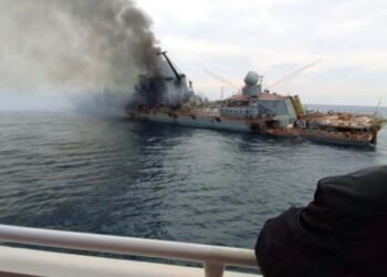 Dramatic Photos Of Russian Warship ‘Moskva’ Before It Sank Surfaces Online