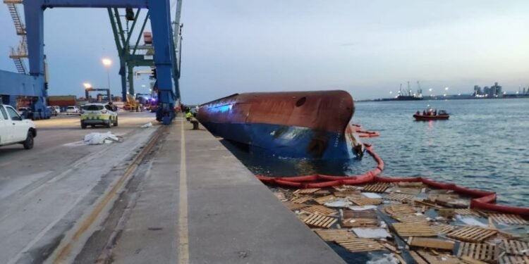 2 People Missing After Cargo Ship Capsizes In Spain