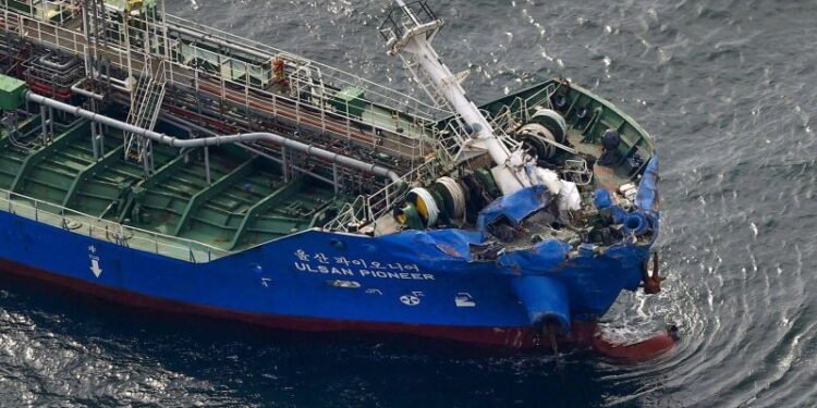 Video: Japanese Cargo Ship Collides With Chemical Tanker, 3 Seafarers Missing
