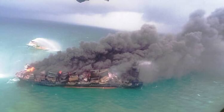 X-Press Pearl Owners Face Legal Action After Blazing Ship Pollutes Sri Lankan Waters