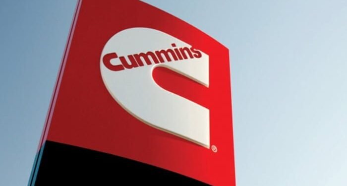 Cummins logo on outdoor sign