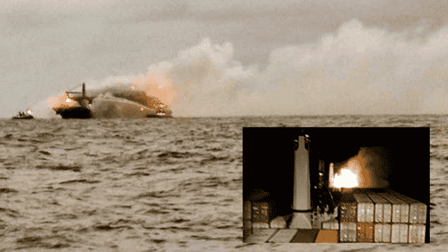 Photos: Fire On Board MV X-PRESS PEARL At Anchorage Off Colombo Harbour