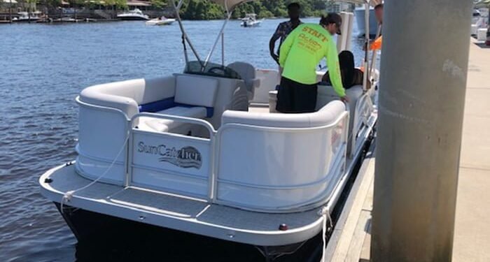 Boat rental business ran prohibited charter service, states USCG image description