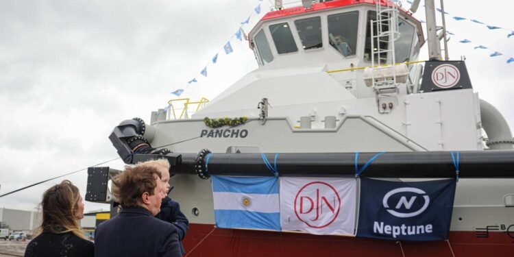 Jan De Nul's Water Injection Dredger Pancho Launched Dredging Bits
