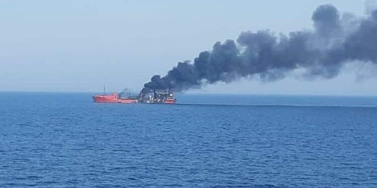 Russian Navy Open Fires At Cargo Ship Sailing Towards Mariupol Port