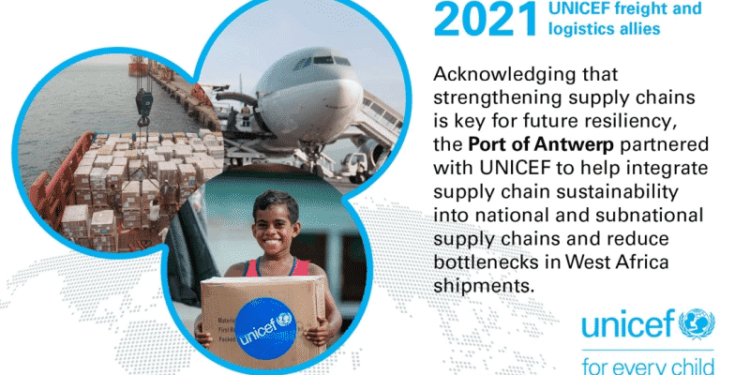 Ports Of Antwerp And Cotonou Join Forces With UNICEF
