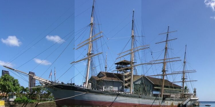 Captain George Livingstone: Falling Stars Falls of Clyde sailing ship