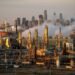 FILE PHOTO: The Philadelphia Energy Solutions oil refinery is seen at sunset in front of the Philadelphia skyline