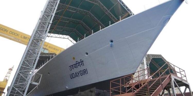 Photos: India Launches Two Indigenous Frontline Warships-- ‘Udaygiri’ & ‘Surat’ Indegenous frontline warship Udaygiri
