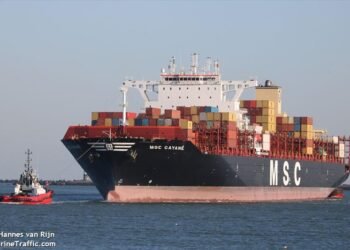 File photo shows the MSC Gayane