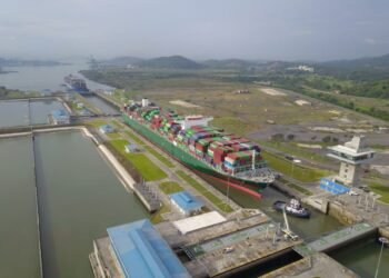 The motor vessel Triton becomes the largest ship to transit the Expanded Panama Canal