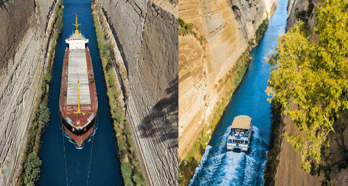 Corinth Canal To Open Again To Shipping In July corinth canal