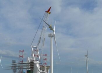 Huisman's Leg Encircling Crane for Another Cadeler Offshore WInd Vessel