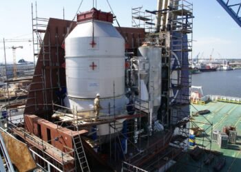 scrubber installation