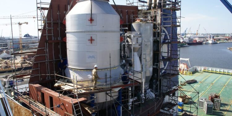 scrubber installation