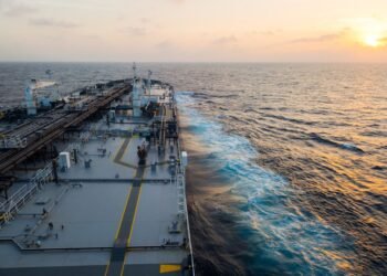 tanker at sea