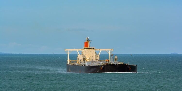 tanker underway