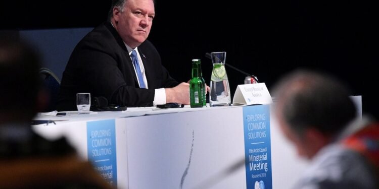 UNITED STATE Sinks Arctic Accord Over to Climate Change Differences -Diplomats U.S. Secretary of State Mike Pompeo