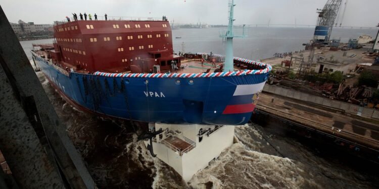 Russia, Eyeing Arctic Future, Launches Nuclear Icebreaker