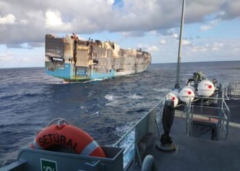Car Carrier 'Felicity Ace After Burning For Days