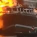 Video: Cargo Ship Transporting Cars from Dubai Catches Fire