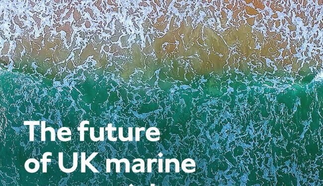 The future of UK marine geospatial data study cover