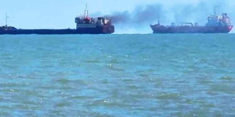 Turkish ship fire
