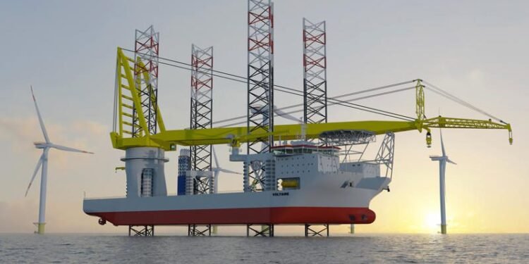 Voltaire offshore wind installation vessel