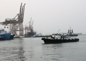 scene at Port of Fujairah