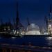 Russian Billionaire's Yacht Stuck in Hamburg Shipyard Russian Billionaire's Yacht Stuck in Hamburg Shipyard