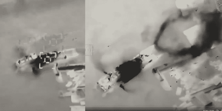 russian vessel shot by ukrainian drone