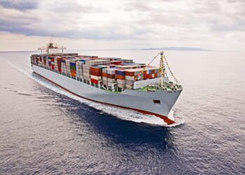 containership underway