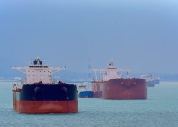 tankers at anchor