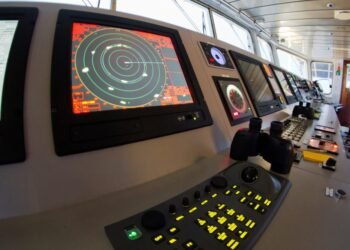 Ship Radar ECDIS Console