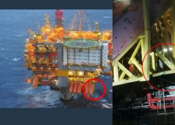 statfjord a platform collision