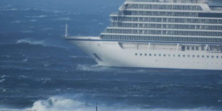 viking sky at anchor
