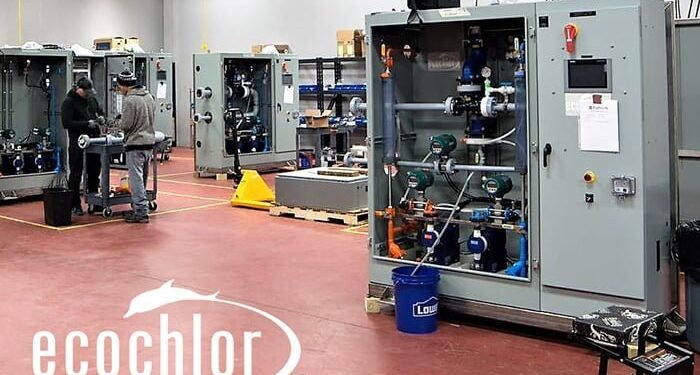 Ecochlor BWMS in factory production cell