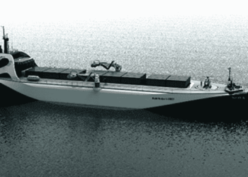 Image of Power ARK concept ship (Photo courtesy of PowerX, Inc.)
