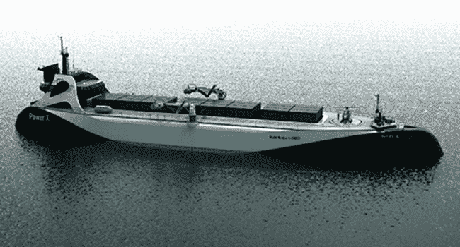 Image of Power ARK concept ship (Photo courtesy of PowerX, Inc.)