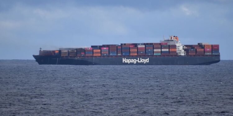 Yantian Express Fire damage