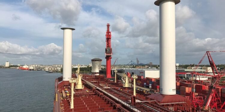 Rotor Sails installation final