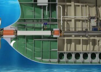 Thordon’s COMPAC open seawater lubricated propeller shaft bearing system eliminates pollution risk before the water line