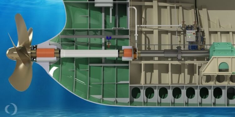 Thordon’s COMPAC open seawater lubricated propeller shaft bearing system eliminates pollution risk before the water line