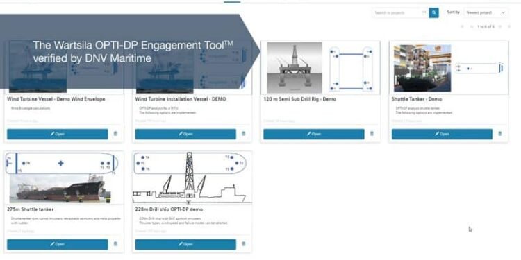 Wärtsilä OPTI-DP Engagement Tool - High performance propulsion configuration.