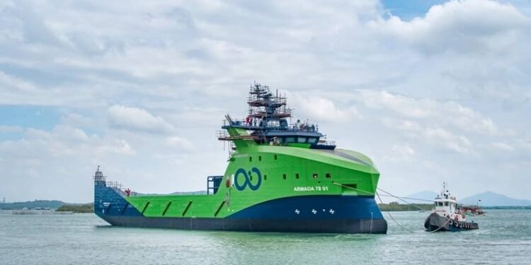 PHOTO: Ocean Infinity's First 78-meter Robotic Ship Hits the Water